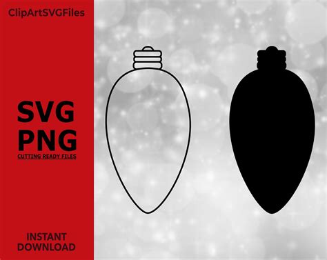 Free Svg Christmas Light Bulb Svg 9146 Popular Svg Fi