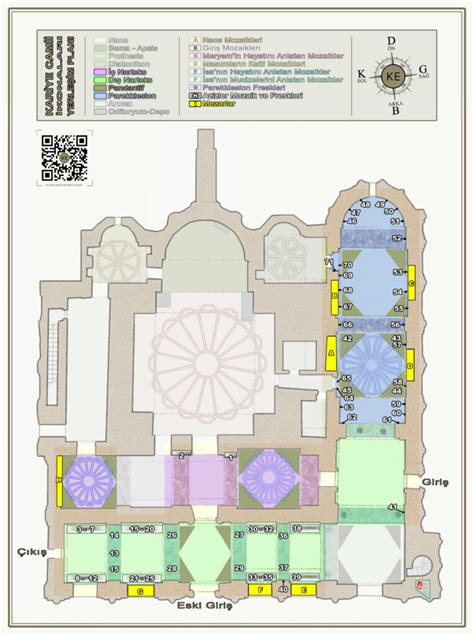 K 8 Kariye Camii Azizler ve Mezarlar Planı Kültür Envanteri