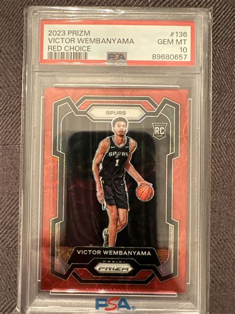 Victor Wembanyama Prizm Choice Red Price Guide Sports