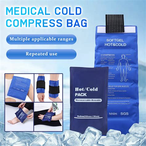Gel Pack Cold Hot Compress Reusable Wearable Ice Pack For Muscle Strain Sprain Injury