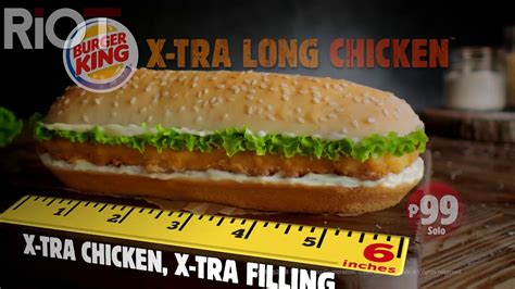 Burger King Extra Long Chicken Proj MINERVA 15s YouTube