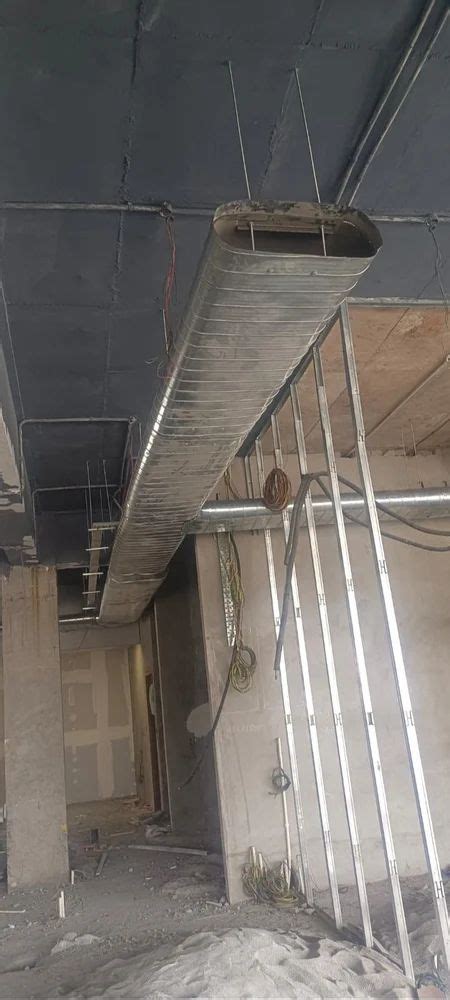 Galvanized Iron Mm Flat Oval Spiral Duct At Rs Sq Ft In Dadri