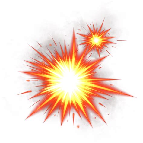 Efeito De Explosão No Estilo Cartoon Png Explosão Ataque Incêndio