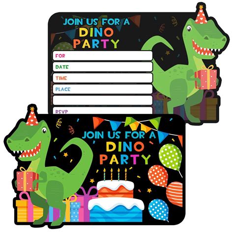 Buy Dinosaur Birthday Party Invitation Cards Birthday Party Invitation