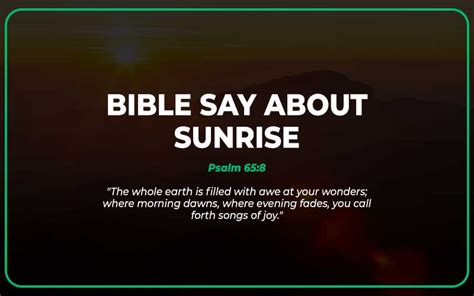 Bible Verses About Sunrise With Commentary Scripture Savvy