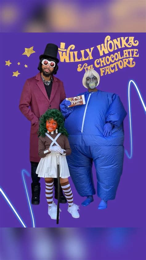 Willy Wonka Family Costume. Home made costume idea 💡 | Chocolate ...