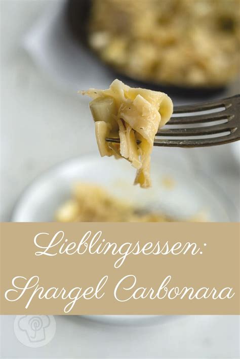 Vegetarische Spargel Carbonara Küchentraum Purzelbaum Rezept