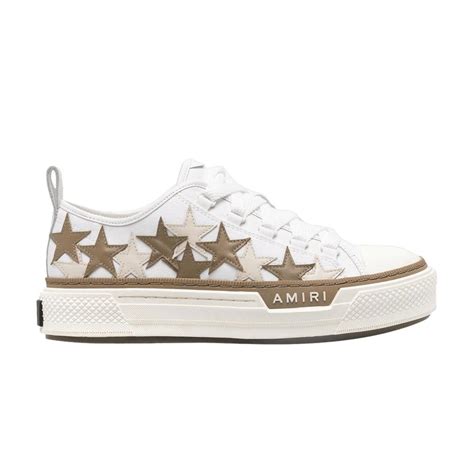 Amiri Court Low Stars White Brown For Men Lyst