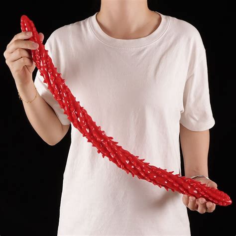 Double Dildo Realistic Soft Anal Sexy Toys Women Long Lesbian Masturbator Ended Dong Penis