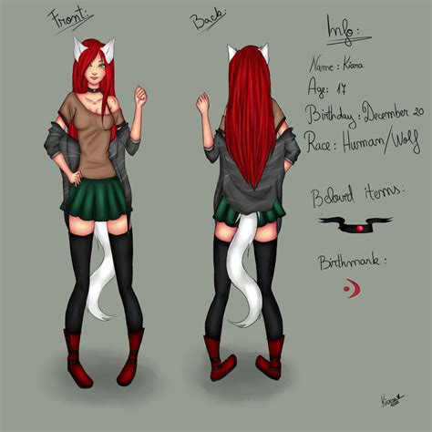 Character Sheet Kiara The Half Wolf Girl Updated By Xkiaraangelx On