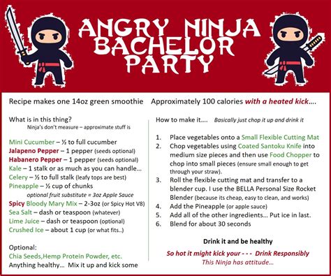 ninja bachelor party  blog
