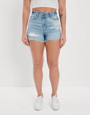 AE Curvy Denim Mom Shorts