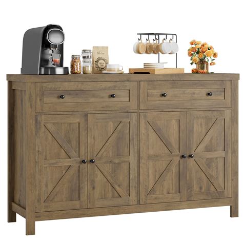 Buy Hostack 55 Buffet Sideboard Cabinet With Storage Modern Farmhouse