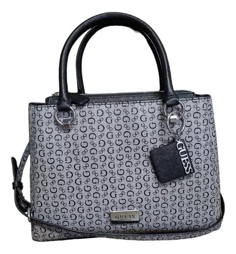 Bolsa Guess Original Sv793407 Negro Gris Tote Meses sin interés