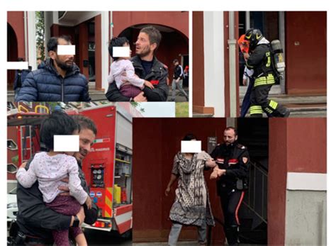 FOTO Il Rogo La Paura E Quella Bimba Tra Le Braccia Del Carabiniere