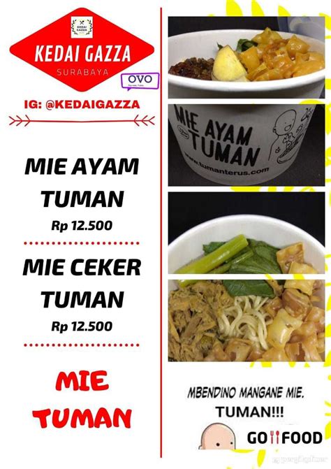 Selalu Diperbarui Menu Mie Tuman Gayungan Surabaya