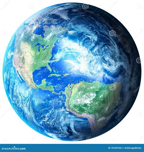 Planet Earth On Transparent Background Stock Photo Image 70169166