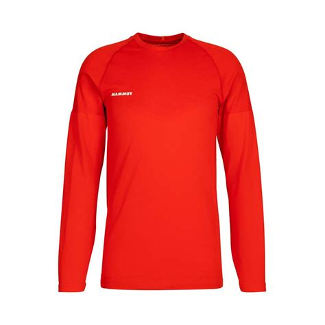 Mammut Camiseta De Manga Larga Trift Rojo Trekkinn