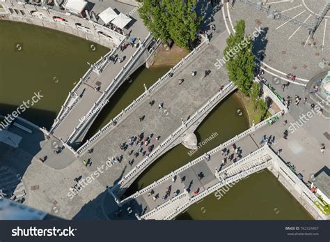 Aerial View Ljubljana On Triple Bridge Stock Photo Shutterstock