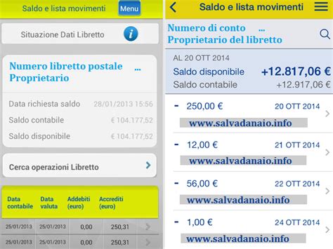 Saldo Libretto Postale Online