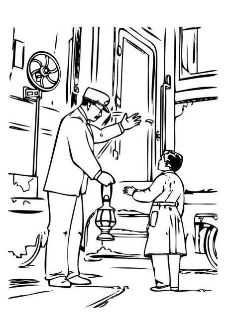 Polar Express Coloring Pages PDF Worksheets And Puzzles