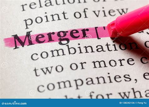 definition  merger stock photo image  mark highlighter