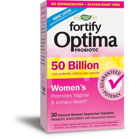 Fortify™ Optima® Women S Probiotic 50 Billion Live Cultures To Promote Vaginal And Urinary Health