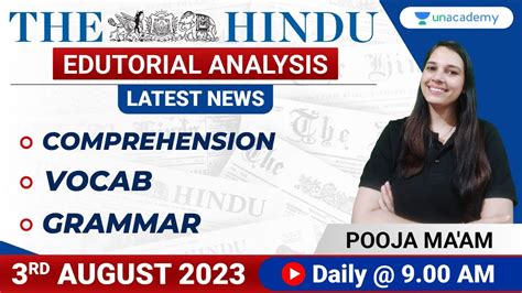 The Hindu Editorial 3rd August 2023 Vocab Grammar Reading