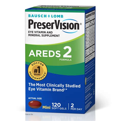 Preservision Areds Eye Vitamin Mineral Supplement Contains Lutein