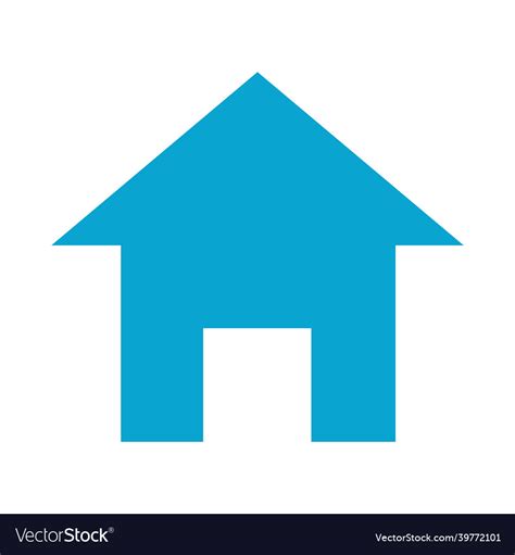 House Shape Icon Royalty Free Vector Image Vectorstock