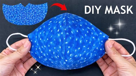 5 Minutes Fast And Easy Diy Face Mask Making Idea Very Easy Pattern Sewing Tutorial How To Make