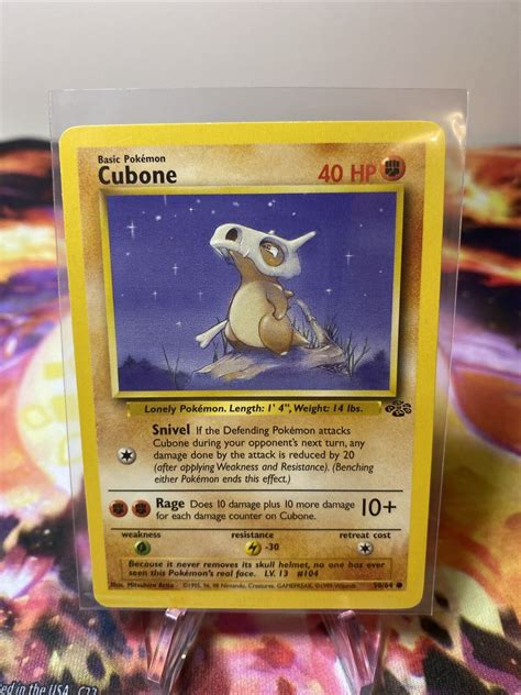 Pok Mon Tcg Cubone Jungle Regular Unlimited Common Ebay