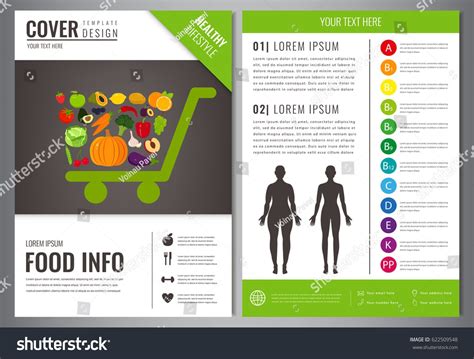 Healthy Lifestyle Brochure Design Template Healthy Eating Concept