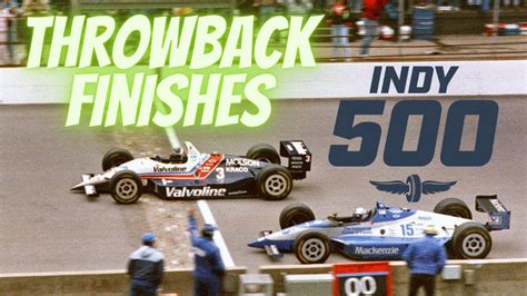 Memorable Indy 500 Finishes Part 1 YouTube