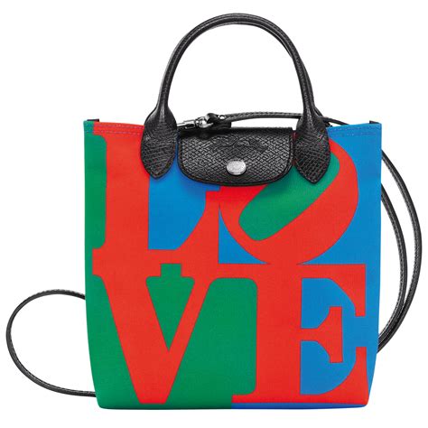 Longchamp X Robert Indiana Xs Crossbody Bag Red Canvas Longchamp Us