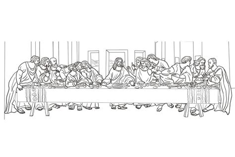 The Last Supper Coloring Pages - Free Printable Coloring Pages for Kids