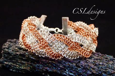 Braided Wire Macrame Bracelet Macrame Bracelets Wire Jewelry