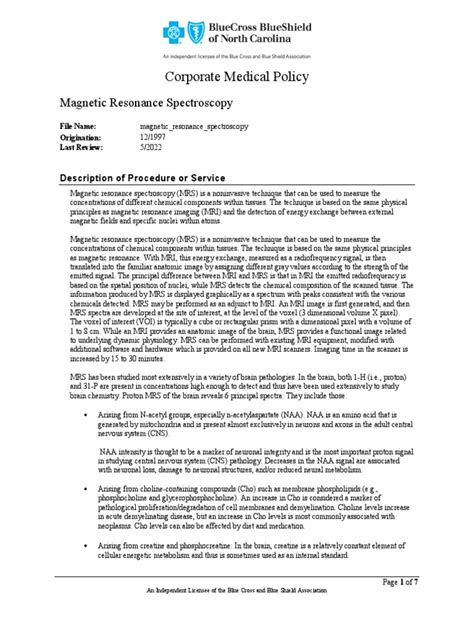 Magnetic Resonance Spectros | PDF | Magnetic Resonance Imaging ...