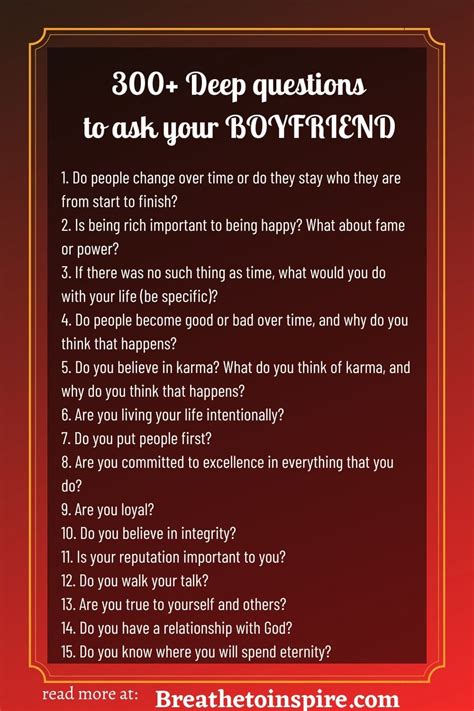 Deep Questions To Ask Your Boyfriend Questions To Ask Your Boyfriend Deep Questions To Ask