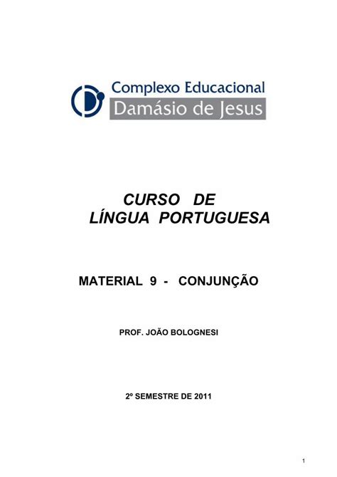 PDF CURSO DE Linguaportuguesaeducacao Files Wordpress CURSO