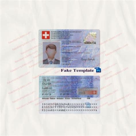 Switzerland Id Card Template Psd Swiss Id Card Template