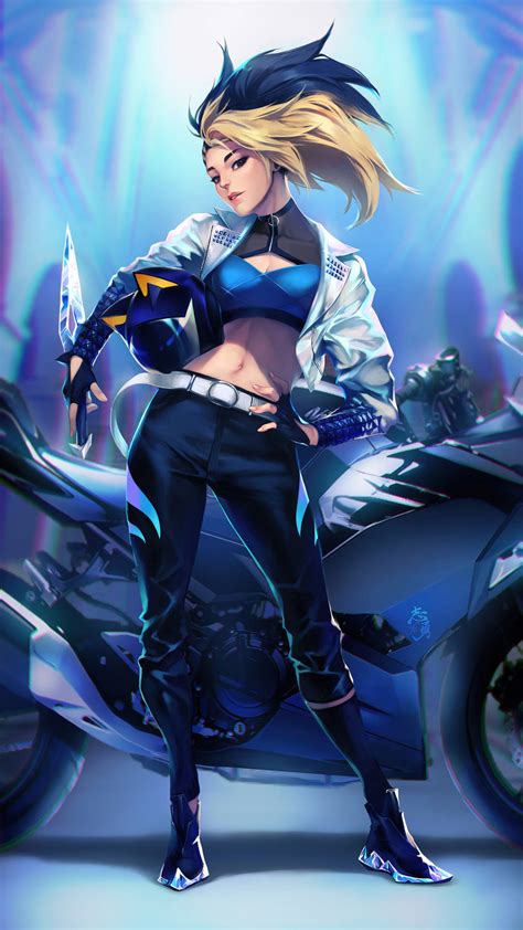 Download KDA Akali Cool All Out More Wallpaper | Wallpapers.com