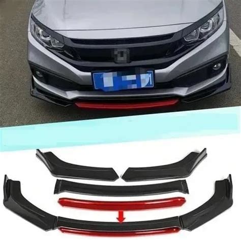 VMINGO Lip Splitter Filo Rojo Protector Spoiler Delantero Aerodinamico