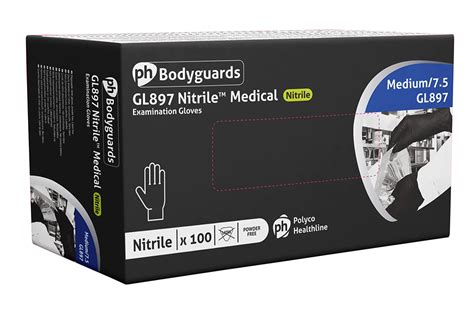 Northrock Safety GL897 Black Nitrile Powder Free Disposable Gloves