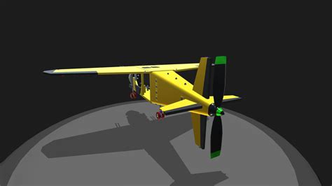 Simpleplanes Spp 15 Single Propeller Pusher Plane Simple Lite