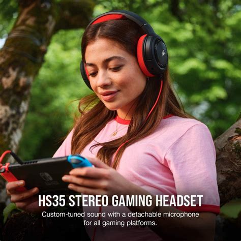 Corsair Hs35 Stereo Gaming Headset Red Datablitz