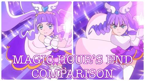 Hirogaru Sky Precure Cure Majesty And Cure Nobles “magic Hours End” Comparison 💜👑 Youtube