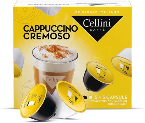 Caff Cellini Capsule Compatibili Nescaf Dolce Gusto Cappuccino