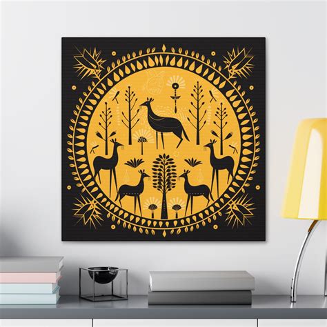 Canvas Gallery Wraps Warli ART - Etsy