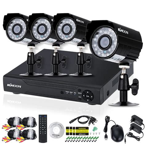 Kkmoon Ch Ahd Dvr Kit Pcs Waterproof P Ir Security Camera System